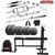 Ironlife Fitness Rubber 50 Kg Home Gym Set with 3 Ft Curl 5 Ft Plain Rod and One Pair DRods Comes with 3 in 1 Bench