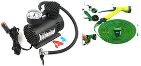 Combo Car Air Compressor Pump + Water spray Gun