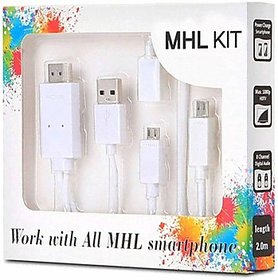 Premium Quality MHL Kit Supported in All MHL Smartphones 6.5 Feet (2M)