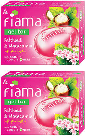 Fiama Gel Bar Patchouli And Macadamia Soft Glowing Skin 125g Pack Of 2
