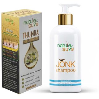 Nature Sure Combo Thumba Wonder Hair Oil (110ml) and Jonk Shampoo Hair Cleanser (300ml)