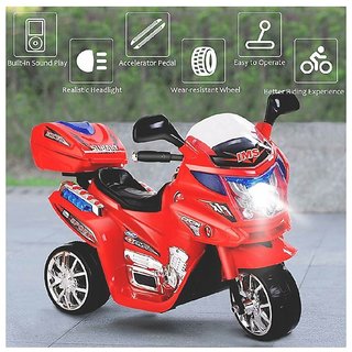                       ''Oh Baby'' Baby Battery Operated Bike With Musical Sound And Back Basket 3-Wheel  Battery Operated Ride On Bike  With M                                              