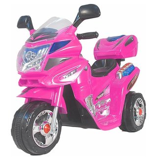                       ''Oh Baby'' Baby Battery Operated Bike With Musical Sound And Back Basket 3-Wheel  Battery Operated Ride On Bike  With M                                              
