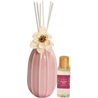 redolance scented reed diffuser rose oil 50ml ceremic pot pink colour LBH (INC) Diffuser Set