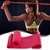 House of Quirk Yoga Bands xercise Stretch Perfect for Tone Legs Ankle Arms Thigh Gym - Red