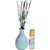 redolance scented reed diffuser aqua 30ml oil ceremic pot blue colour LBH (INC) 2.5x2.5x4 for home, office and spa.