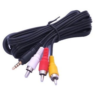 SUN DIRECT SETUP BOX 3 IN 1 PIN TV-out Cable SUN DIRECT SD  HD RC 85185044095  (Black, For TV, 1.5 m)