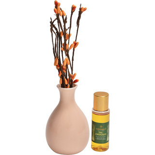 redolance cented reed diffuser LEMONGRASS 30ml of oil ceremic pot GREEN colour LBH (INC) 2.5x2.5x4 for home, office and