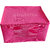 ADWITIYA Plain 10 Inch Ladies Large Non - Woven 3 Saree Cover Keep upto 10 - 15 Sarees each (Pink)