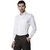 DHAGA DESIGNS Regular Fit Solid White Cotton Shirt