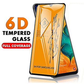                       For Oneplus 7 Full Screen Curved Edge -Edge Protection 9H Tempered Glass Screenguard black                                              