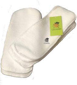 GOCHIKKO Inserts Layer Cloth Diaper Reusable, Washable, Baby pad Micro Fiber for Age 0-24 Month Nappies  Baby  Infant