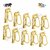 Gola International Antique Decorative Designer (Sand Timer) Hourglass Keychain Made from Pure Brass Pack of 10.