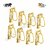 Gola International Antique Decorative Designer (Sand Timer) Hourglass Keychain Made from Pure Brass Pack of 8.