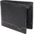 Men Black Genuine Leather  Wallet 9 Card Slot 2 Note Compartment
