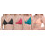 Hosiery Non-Padded Comfy Bra with Transparent Straps (Pack of 4)