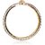 Copper Cubic Zirconia American Diamond Gold-plated Metal Bangle Set For Women  Girls (Pack of 2)