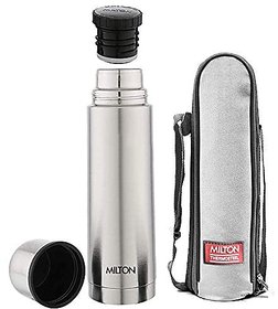 Milton SS 500 Thermosteel Flip Lid Flask 500 Ml Steel Plain