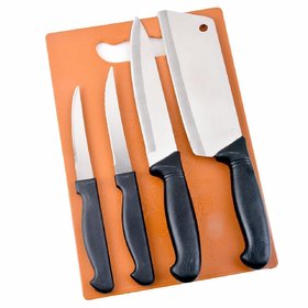 COLLISION Knives Set Stainless Steel Knives Set with Chopping Board