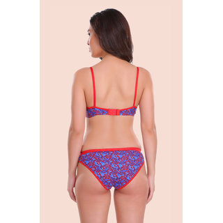 blue bra panty set