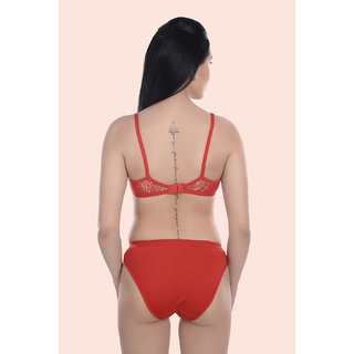 bra panty red color