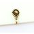 Indian Designer Gold Plated Clip On Fake Nose Pin Bollywood Fashion Women And Girls Jewelry