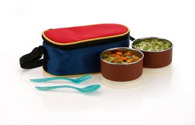 Lunch Boxes -300 ml Lunch Boxes with Bag(Set of 2)