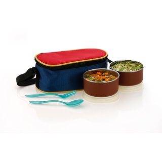                       Lunch Boxes -300 ml Lunch Boxes with Bag(Set of 2)                                              