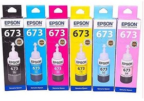 Epson 673 Ink Cartridge Pack Of 6 For Use For Use L850 L810 L805 L1800 Epson L800