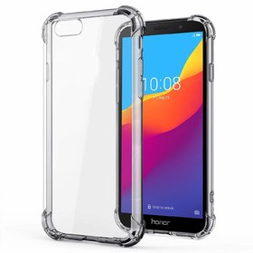 Soft  Shockproof Back Case with inbuilt Cushioned Edges Mobile Cover for OPPO A73  Transparent