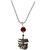 M Men Style Religious Lord Shiv Mahakal With Rudrasha Bead Pendant Chain Silver and  Grey Stainless Steel Pendant