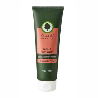Organic Harvest Face Wash - 6 in 1 (Sulphate Free), 100gm