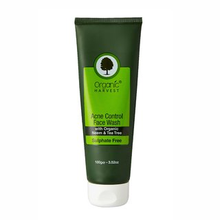 Organic Harvest Face Wash - Acne Control (Sulphate Free), 100gm