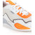 Woakers Men's White Orange Casual Sport Shoes