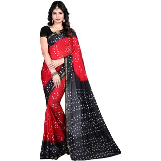 Svb Saree Multicolour Tussar silk Bandhani saree Svb Saree Multicolour Tussar silk Bandhani saree