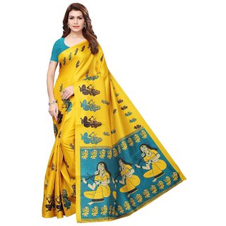                       Sharda Creation Multicolour  Bhagalpuri silk saree                                              