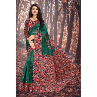                       SVB SAREE Blue Colour Mysore Silk saree With Blouse piece                                              