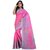 Sharda Creation Multicolour Bhagalpuri silk saree with blouse Piece (pink chidi)
