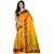 Sharda Creation Multicolour Bhagalpuri silk saree with blouse Piece (yellow gola)