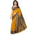 Sharda Creation Gold Colour Mysore Silk Kalamkari Saree With Blouse Piece