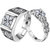 Adjustable Couple Rings Set for lovers in silver set Alloy Couple Rings