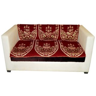 Manvi Creations 3 seater cotten sofa cover pack of 6 pcs