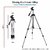 3110 Alluminium / Portable / Adjustable Tripod With Universal Mobile Clip Compatible with All Mobile Phones  Dslr