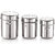 Hemant STEEL'S Premium Heavy Gauge Stainless Steel Ubha Dabba Containers Set of 3 Pcs (300 ml, 500 ml, 650 ml), Silver