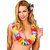 Hippity Hop Hawaii Flower Garland Necklace Headband Headpiece Bracelet Set For Luau Beach Party