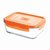 Luminarc Glass Pure Box Active Rectangel Orange Lunch Boxes- 197cl