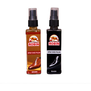 shoe polish spray black