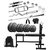Sporto Fitness Rubber 60 Kg Home Gym Set With One 3 Ft Curl+ One 5 Ft Plain Rod And One Pair Dumbbell Rods Comes With 3 In 1 Bench