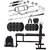 Sporto Fitness Pvc 70 Kg Home Gym Set With One 3 Ft Curl+ One 5 Ft Plain Rod And One Pair Dumbbell Rods Comes With 3 In 1 Bench