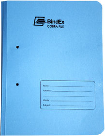 BindEx Premium Quality Office Spring File (Blue) Pack Of 5